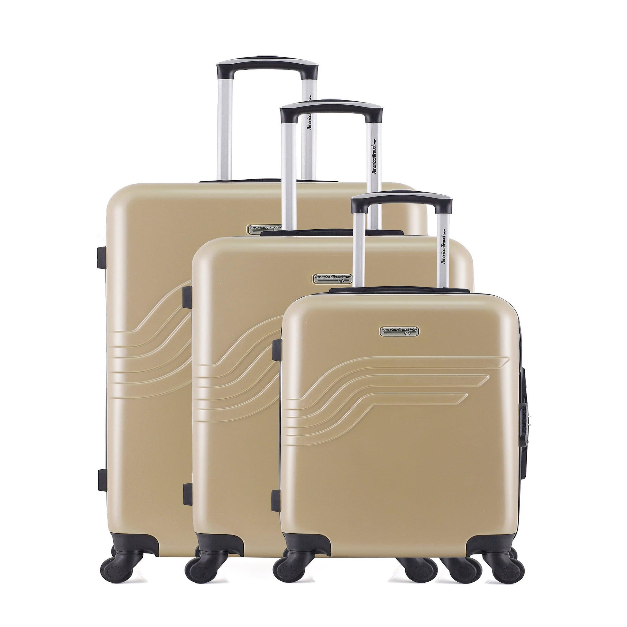 AMERICAN TRAVEL American travel - set de 3 valises detroit 75 cm 4 roues