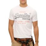 SUPERDRY T shirt  Homme Superdry Vl Heritage Relaxed. Coloris disponibles : Blanc