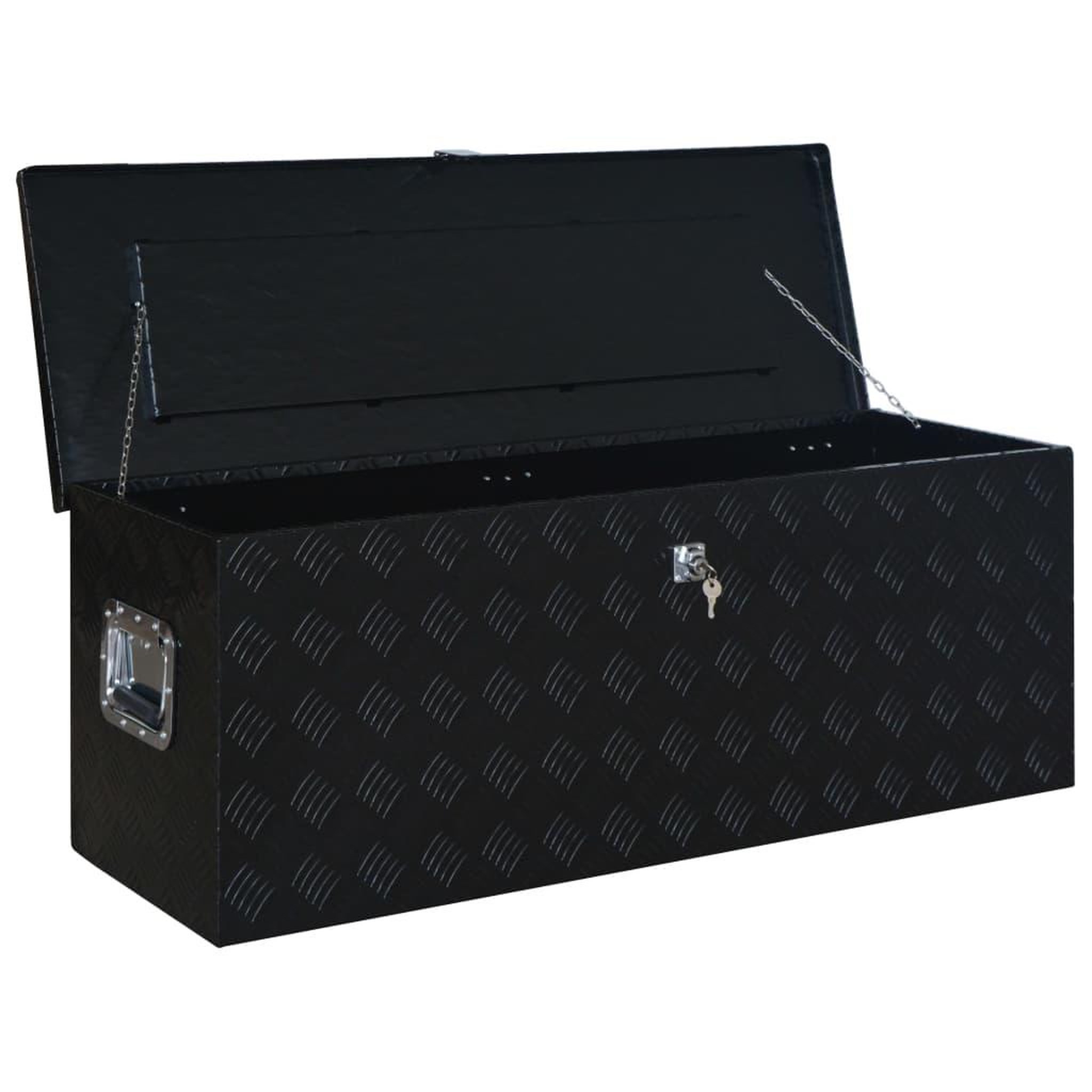 Voir la diapositive 4 : VIDAXL Boîte en aluminium 1085x370x400 mm Noir