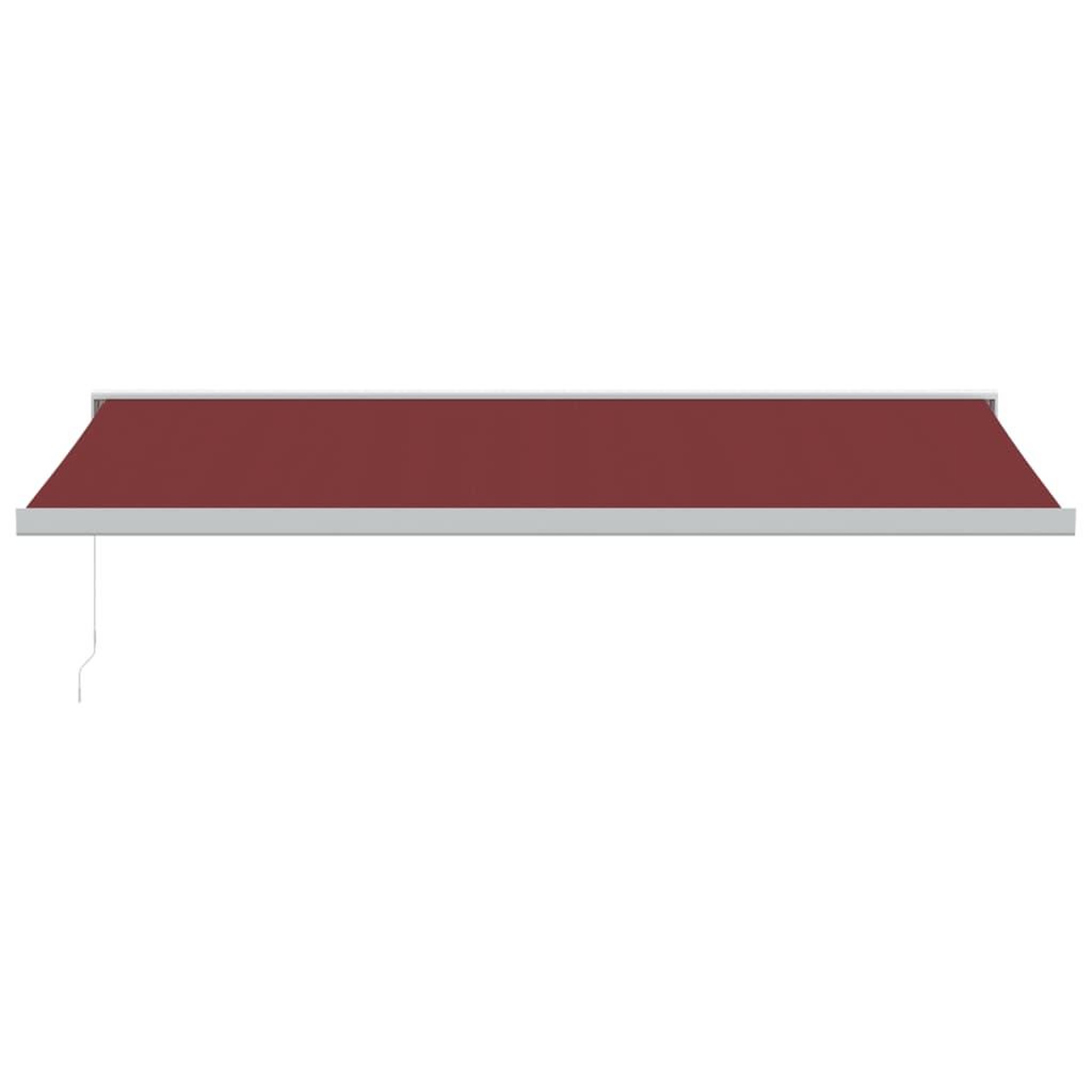 Voir la diapositive 3 : VIDAXL Auvent manuel retractable bordeaux 500x300 cm