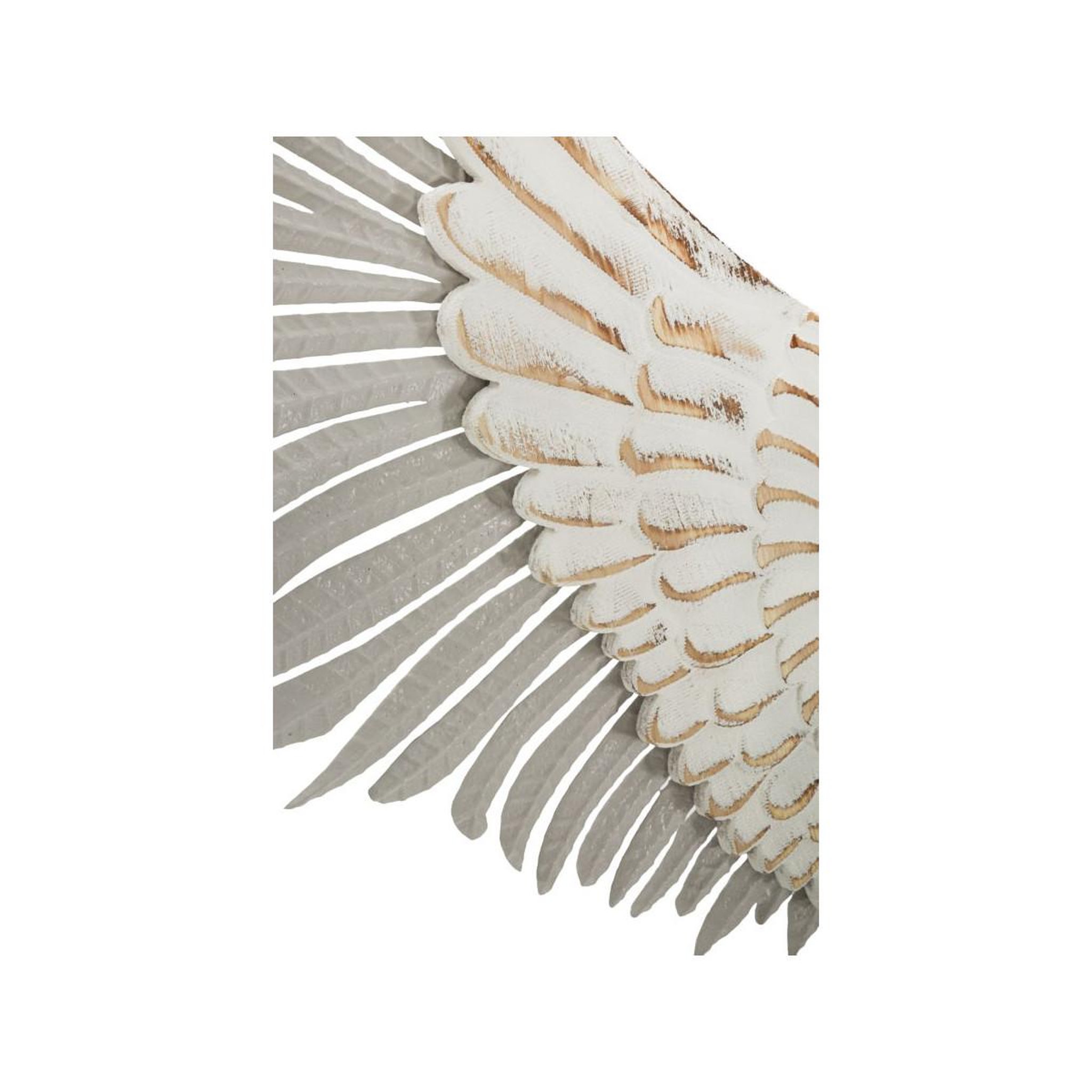 Voir la diapositive 3 : Paris Prix Paire d'ailes en métal  natural  104cm blanc lavé