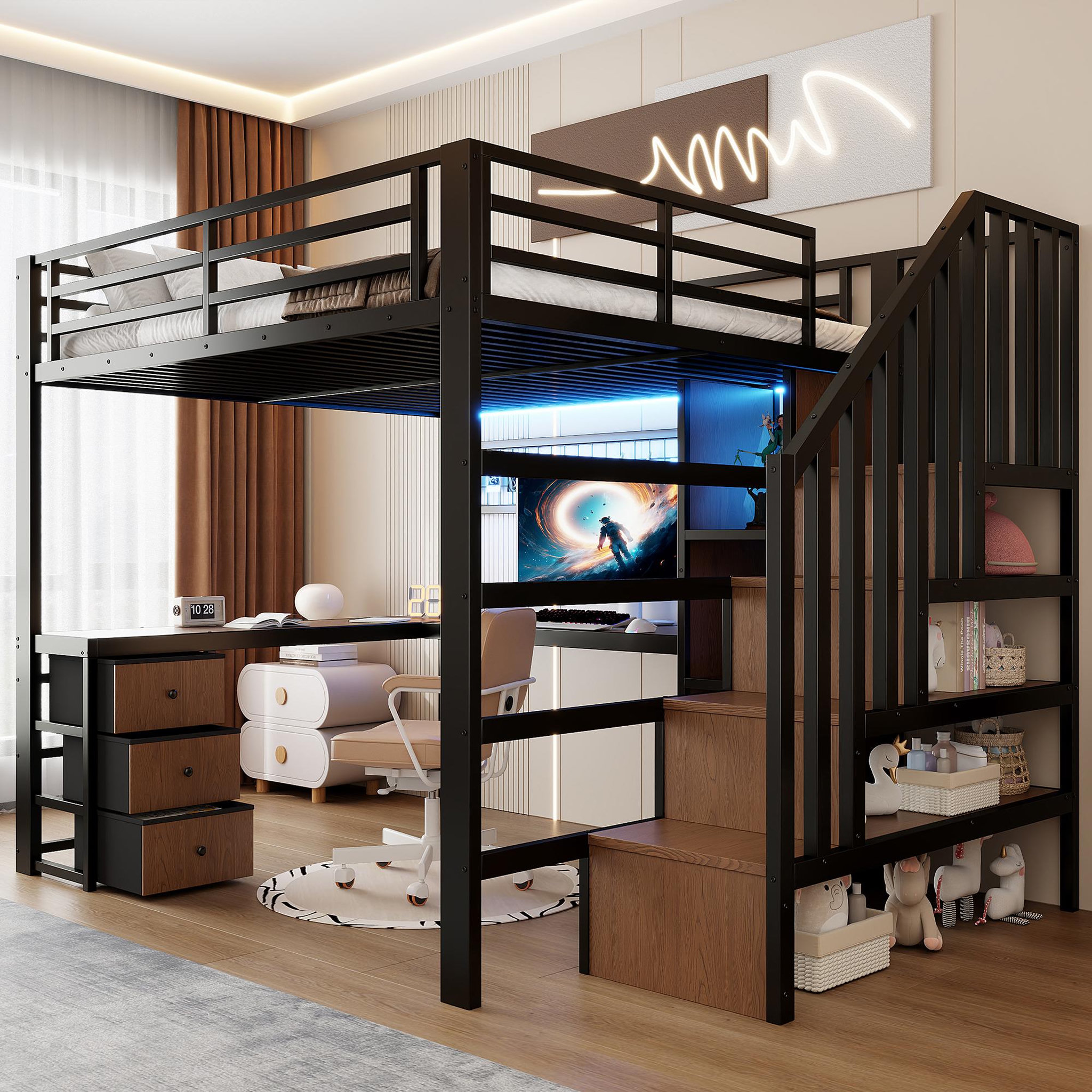 Voir la diapositive 4 : MERAX Lit mezzanine