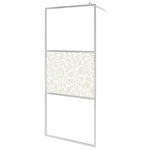 VIDAXL Paroi de douche a l'italienne a verre ESG pierre 140x195 cm
