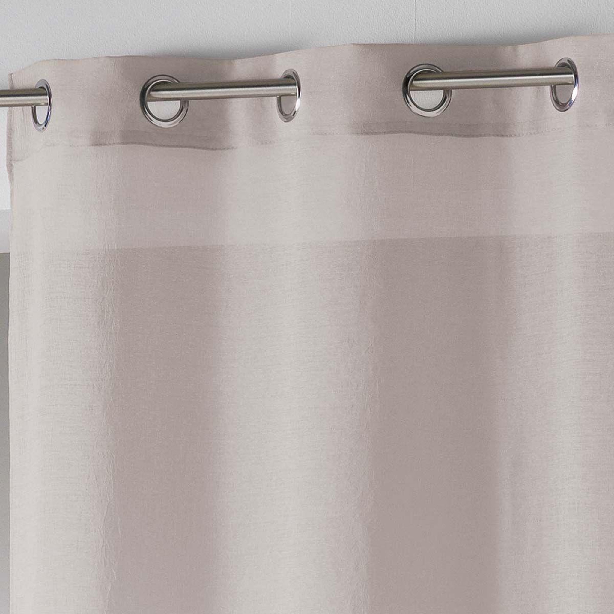 Voir la diapositive 2 : Douceur d'Intérieur Rideau voilage  telma  140x280cm taupe