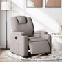 Voir la diapositive 1 : VIDAXL Fauteuil inclinable électrique Taupe Tissu