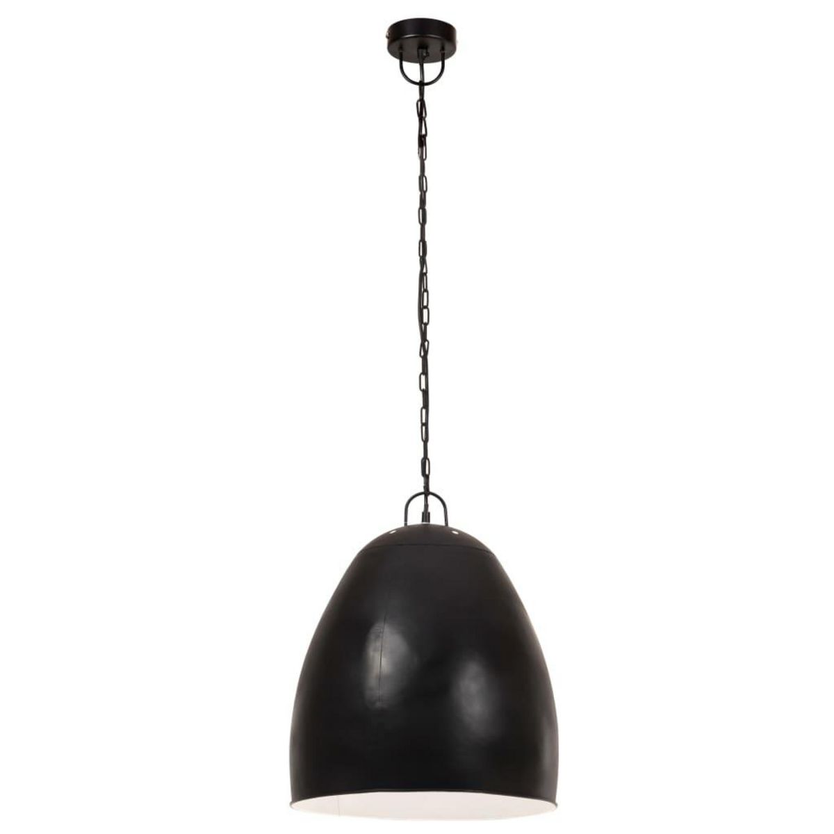 VIDAXL Lampe suspendue industrielle 25 W Noir Rond 42 cm E27