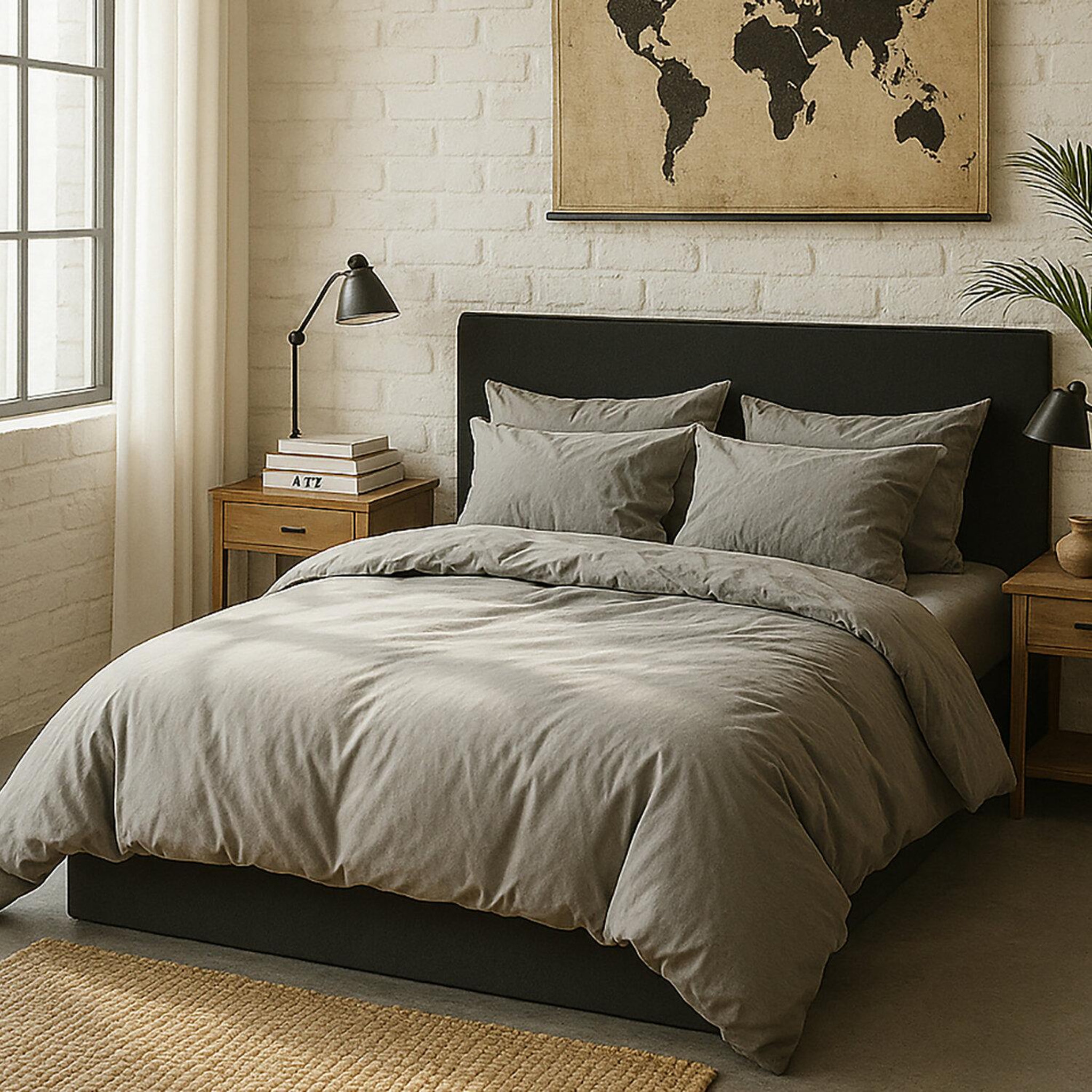 Voir la diapositive 4 : BATON ROUGE Drap housse en percale de coton