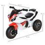 Voir la diapositive 3 : HOMCOM Porteur enfants moto de course effets musicaux et lumineux coffre rangement rouge blanc