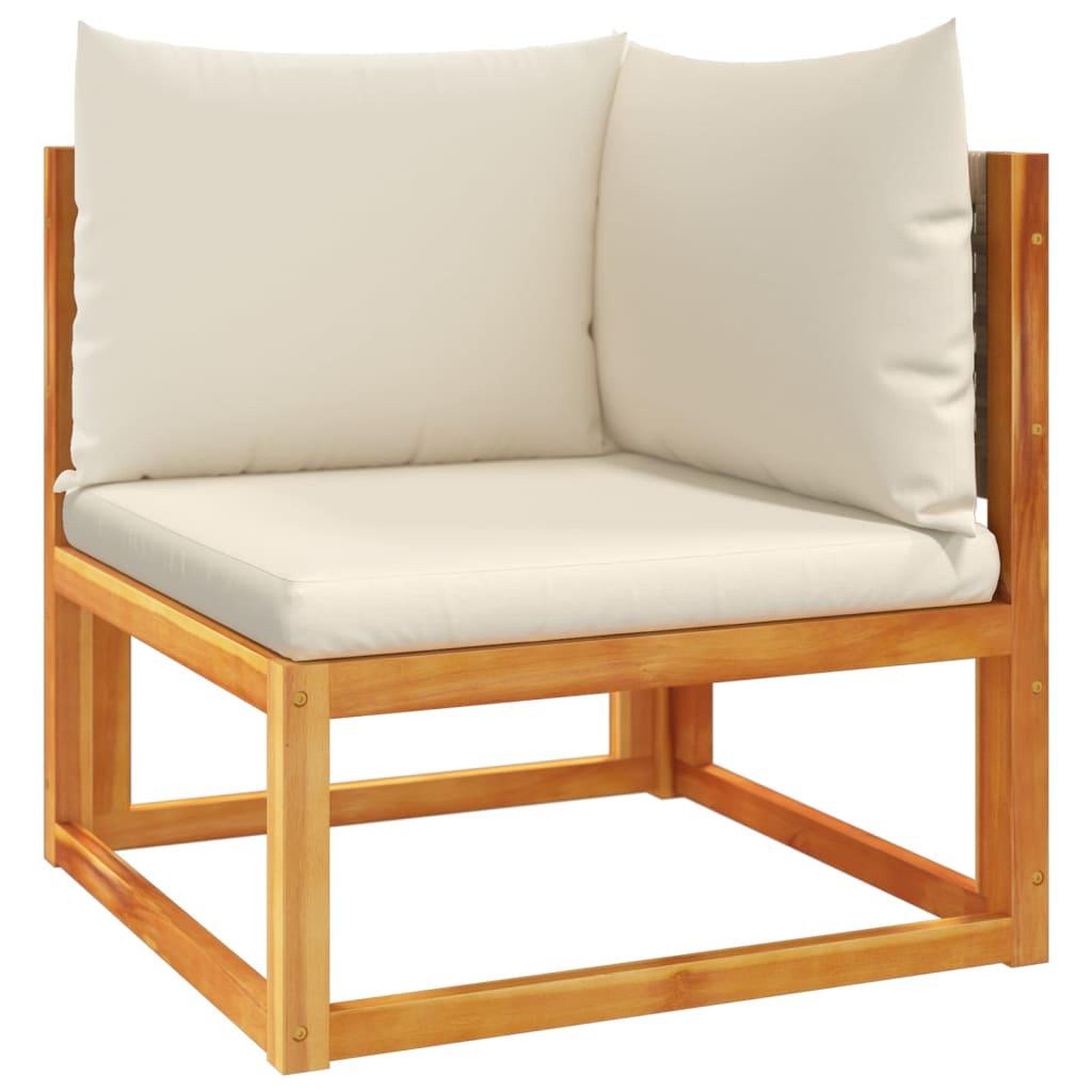 Voir la diapositive 4 : VIDAXL Canapes d'angle de jardin et coussins 2pcs bois massif d'acacia