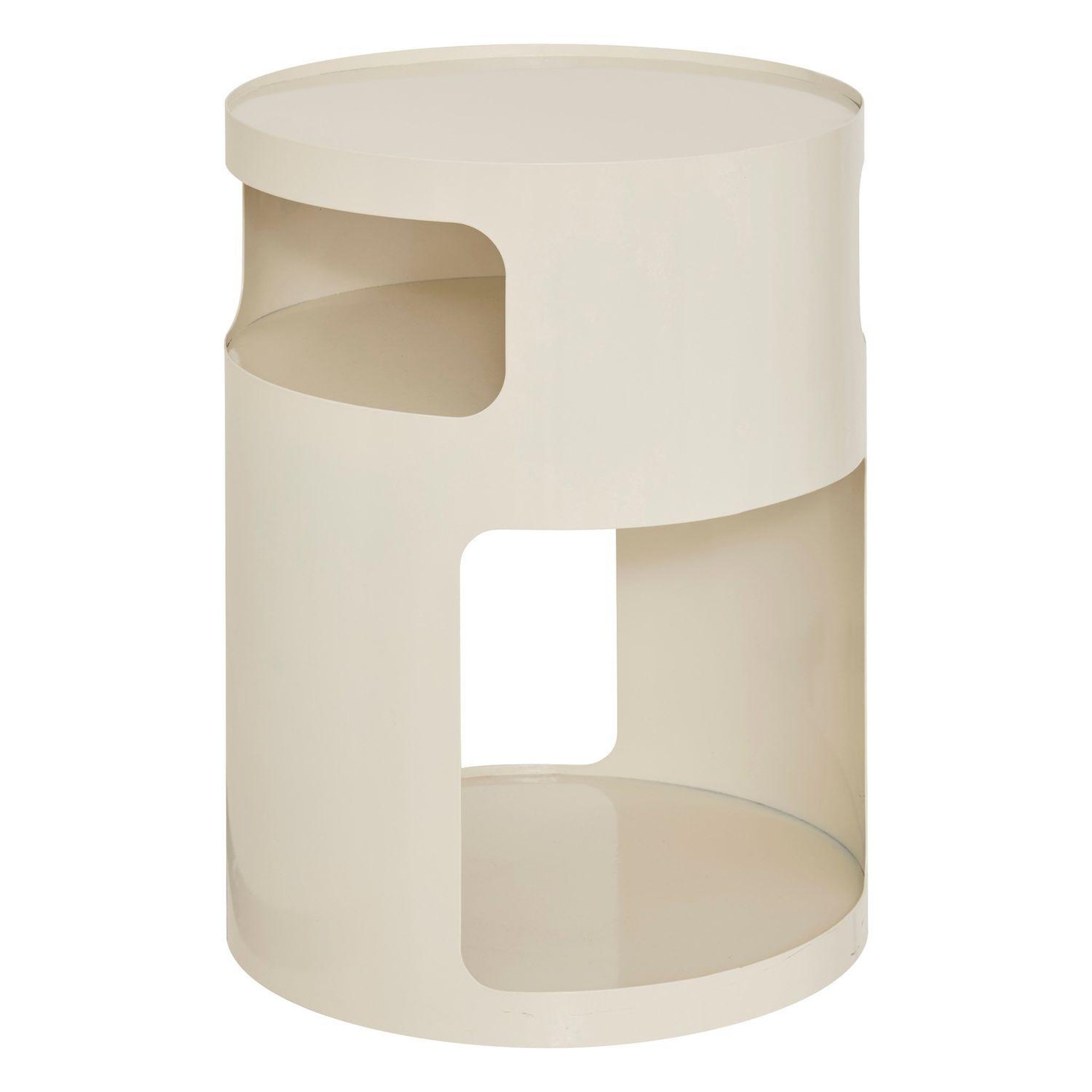 ATMOSPHERA Table à café 2 niches en métal ashdal - beige