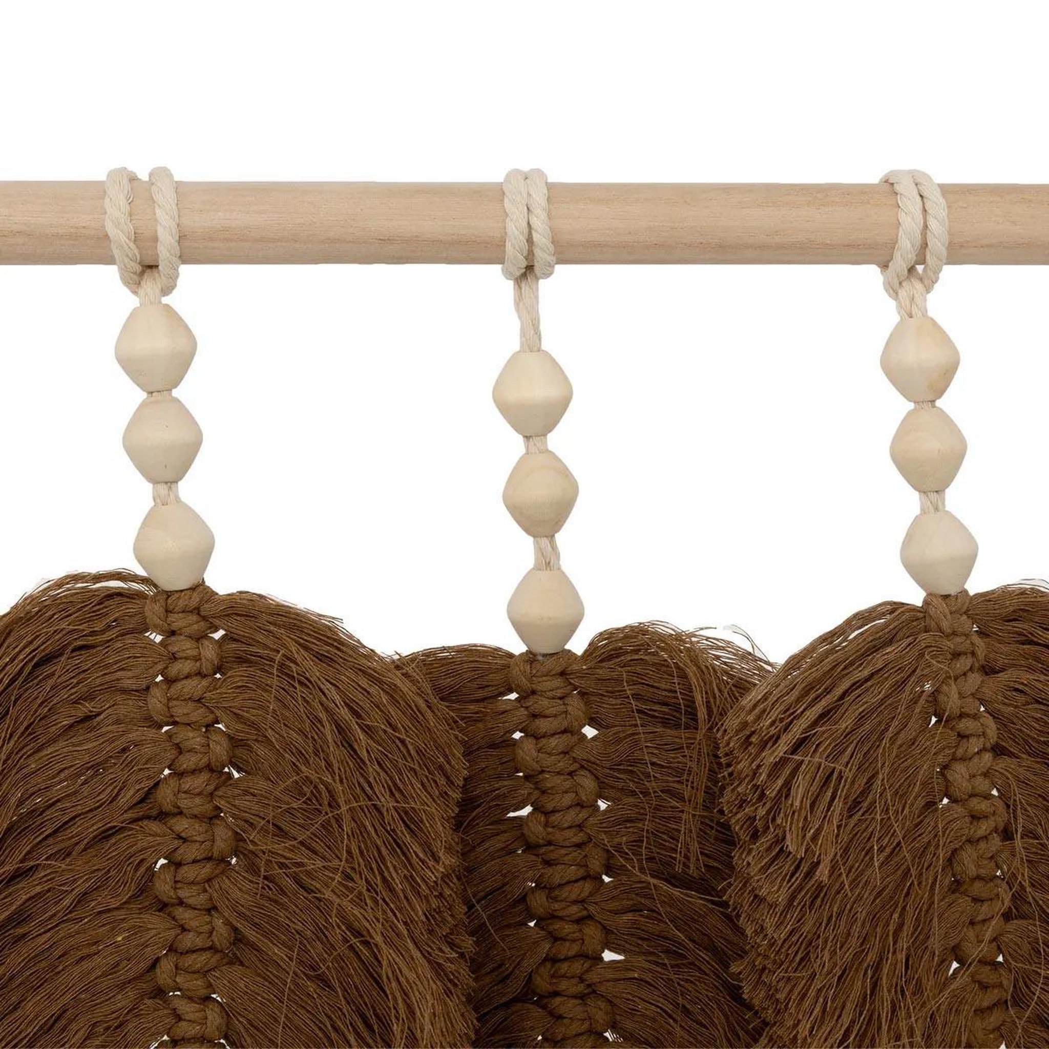 Voir la diapositive 2 : ATMOSPHERA Déco murale feuilles en tissu  odina  58cm naturel