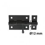 CENTRALE BRICO Verrou à levier verrou de box + gâche diamètre 12 mm AFBAT, acier peint noir