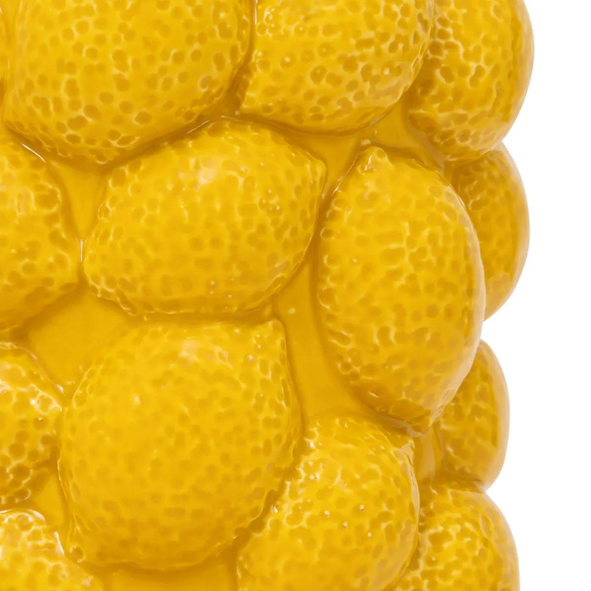 Voir la diapositive 2 : ATMOSPHERA Vase citron en céramique  yucatan  18cm jaune