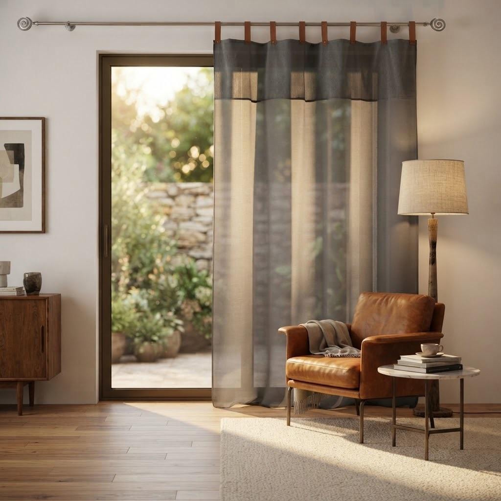 Voir la diapositive 4 : Eden Voilage a oeillets milleray design et moderne