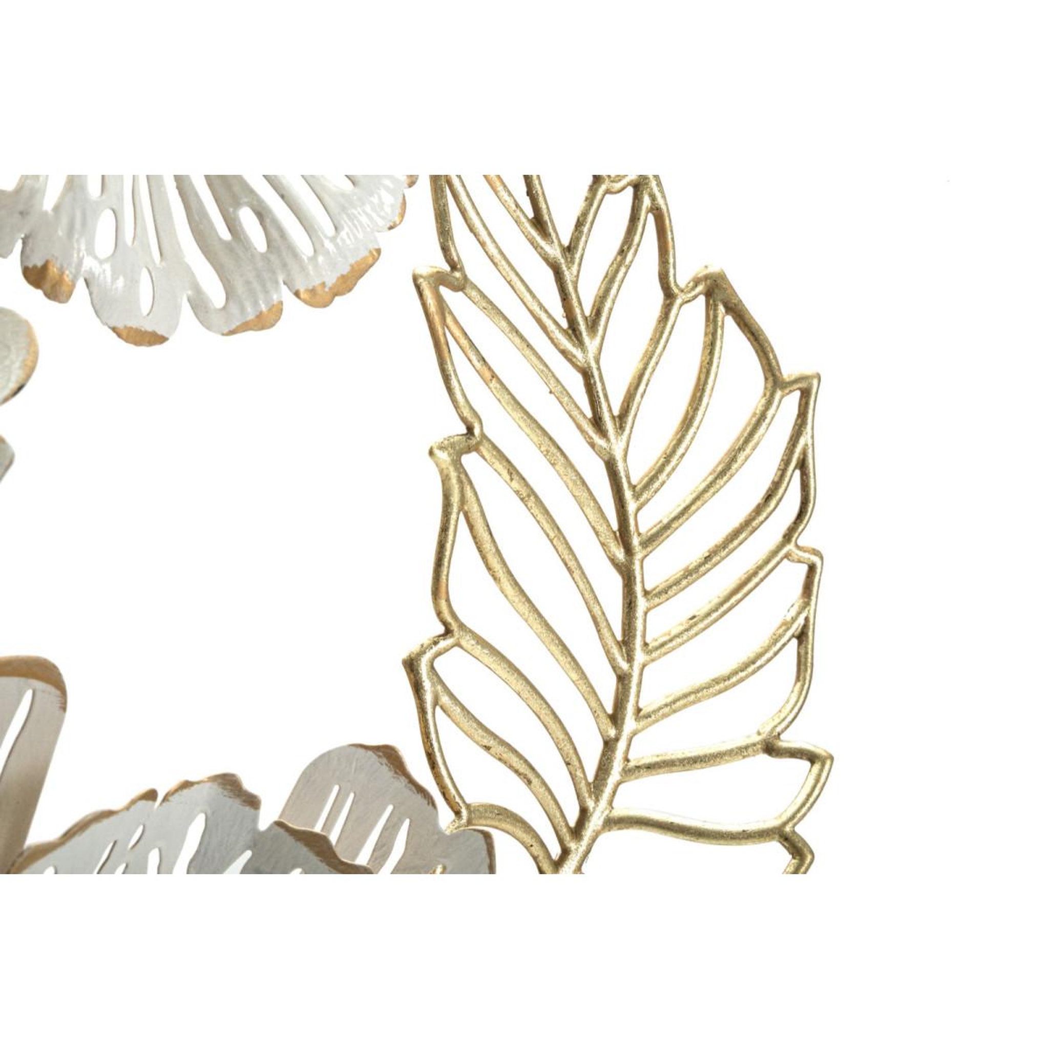 Voir la diapositive 4 : Paris Prix Décoration murale en métal  whity  73cm blanc & or