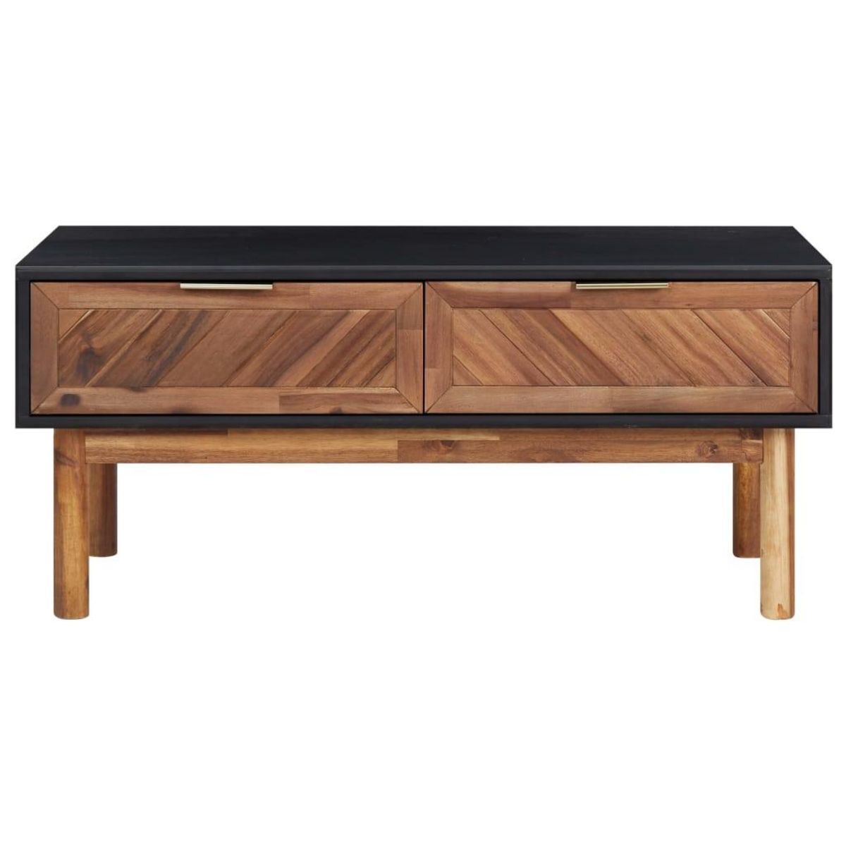 VIDAXL Table basse 90x50x40 cm Bois d'acacia massif et MDF