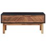 Voir la diapositive 3 : VIDAXL Table basse 90x50x40 cm Bois d'acacia massif et MDF