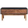 Voir la diapositive 3 : VIDAXL Table basse 90x50x40 cm Bois d'acacia massif et MDF