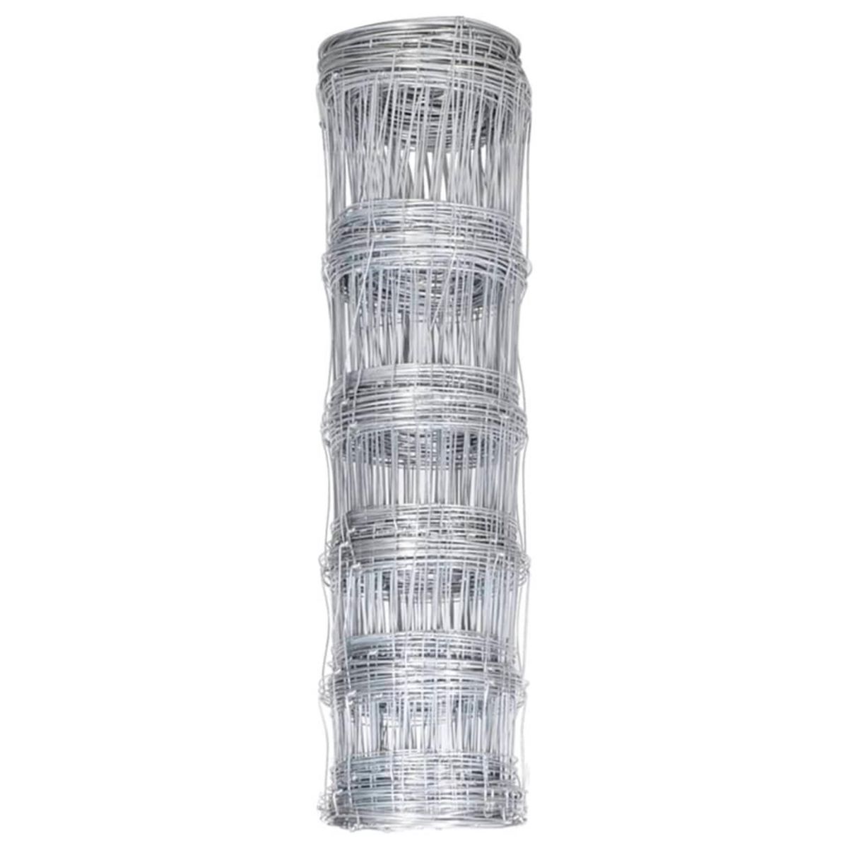 VIDAXL Cloture de jardin Acier galvanise 50x0,8 m Argente