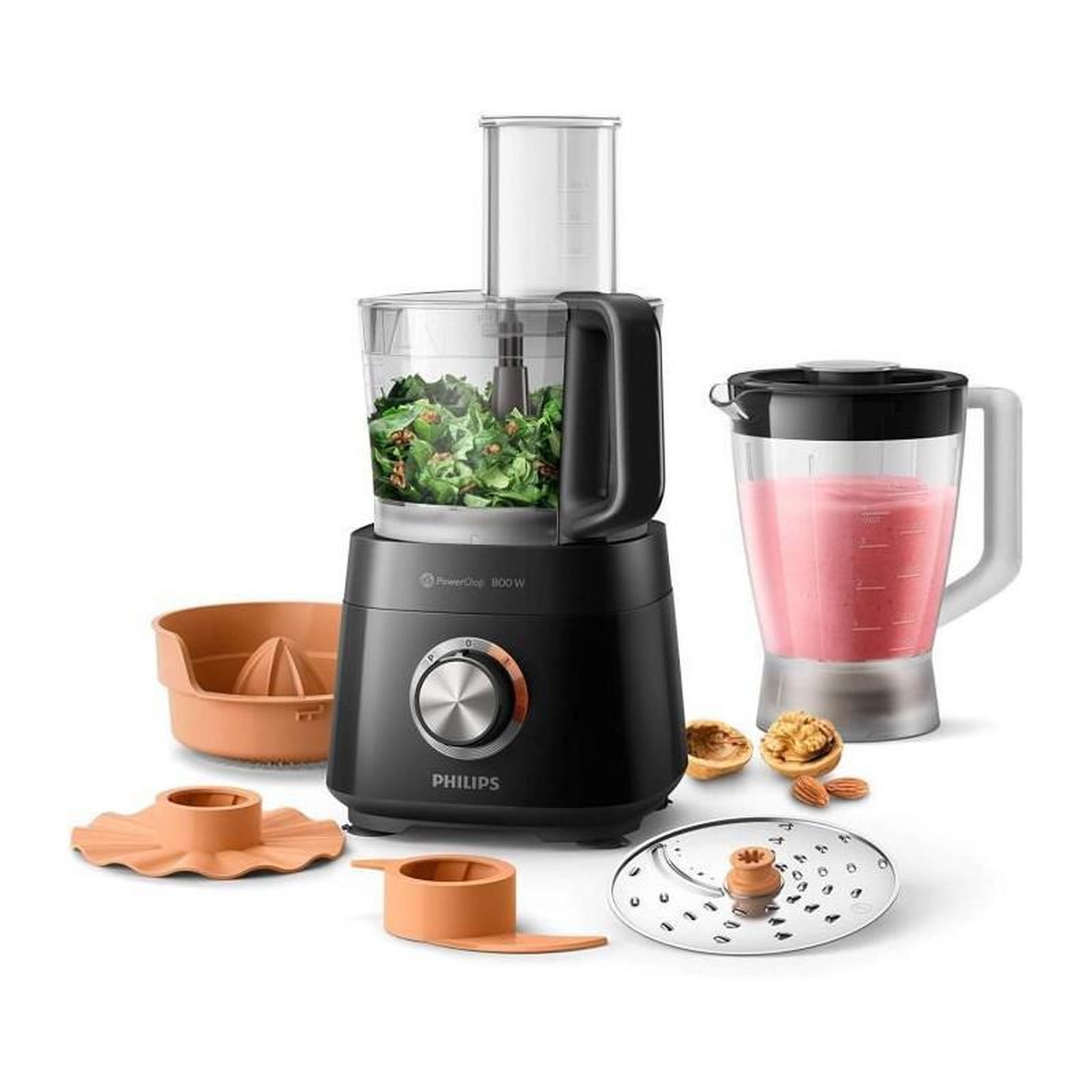 Philips PHILIPS HR7510/10 Robot Compact Viva Collection - 800W, avec blender 1L et presse-agrume