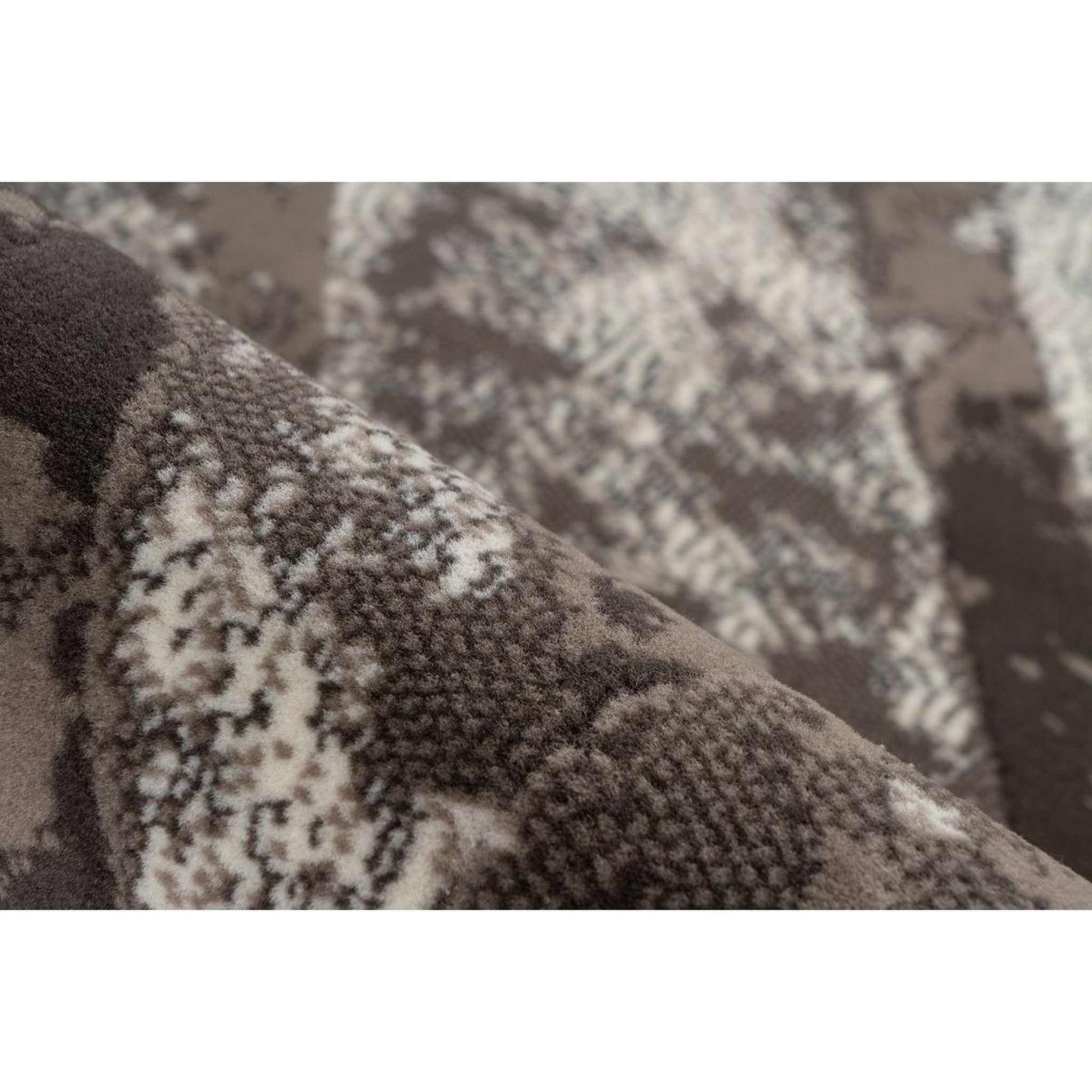 Voir la diapositive 3 : Paris Prix Tapis Vintage à Poils Courts  Esperanto IV  Gris & Crème
