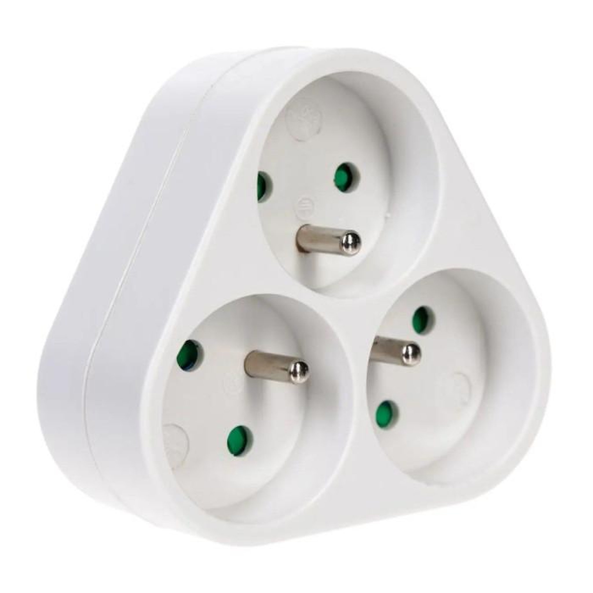 SMART SYSTEM Bloc Multiprise Mural  3 Prises  9cm Blanc