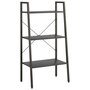 Voir la diapositive 2 : VIDAXL Etagere sur pied 3 niveaux Noir 56x35x108 cm