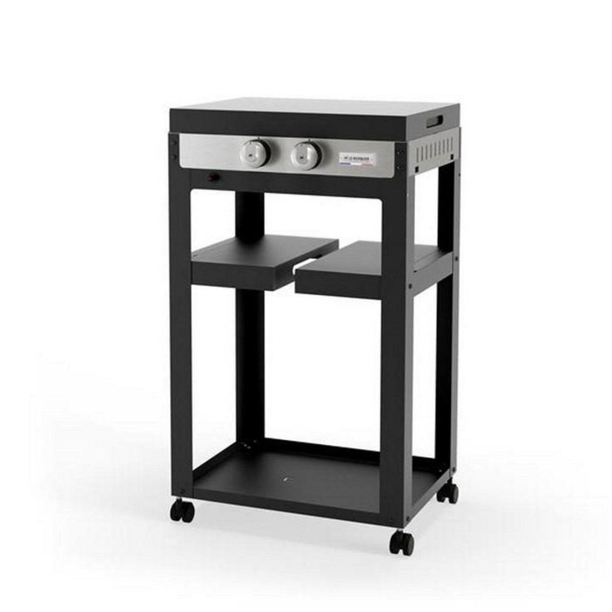 Le marquier Plancha gaz 4200w plaque fonte émaillée 50x35cm avec chariot - plfo250dc
