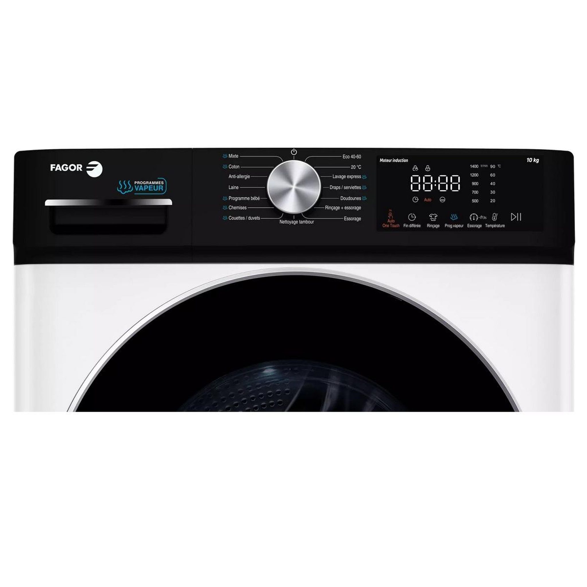 Voir la diapositive 5 : Fagor Lave-linge frontal 10kg 1400 tours/min - flf1014aitw