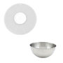 Voir la diapositive 1 : Fackelmann Duo Bol à mixer en inox et Couvercle 25 cm anti projections Fackelmann