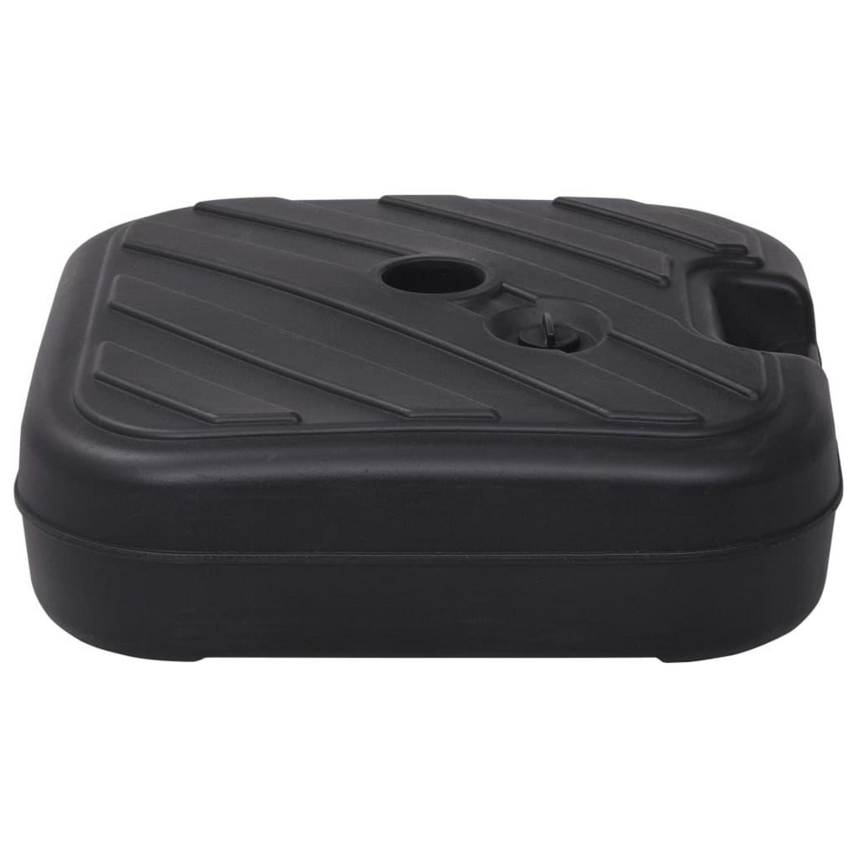 VIDAXL Socle de parasol Rempli de sable/d'eau 24 L Noir