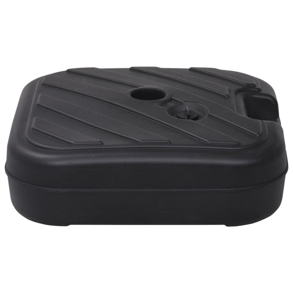 VIDAXL Socle de parasol Rempli de sable/d'eau 24 L Noir