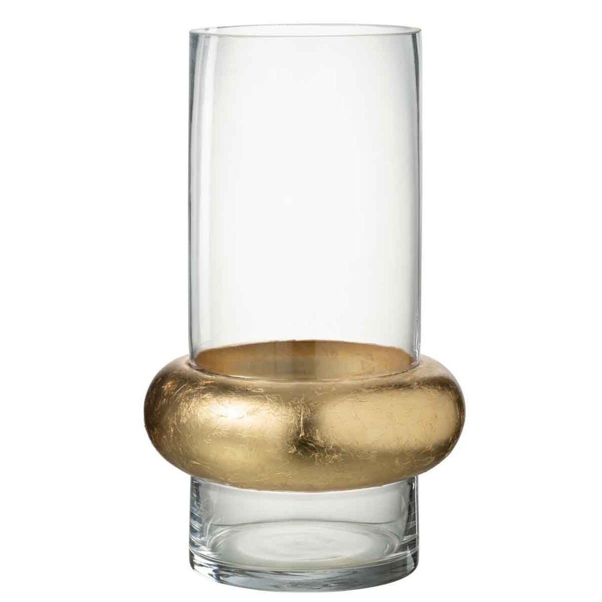 Voir la diapositive 1 : J-LINE Vase Déco  Bague Cylindrique  35cm Transparent