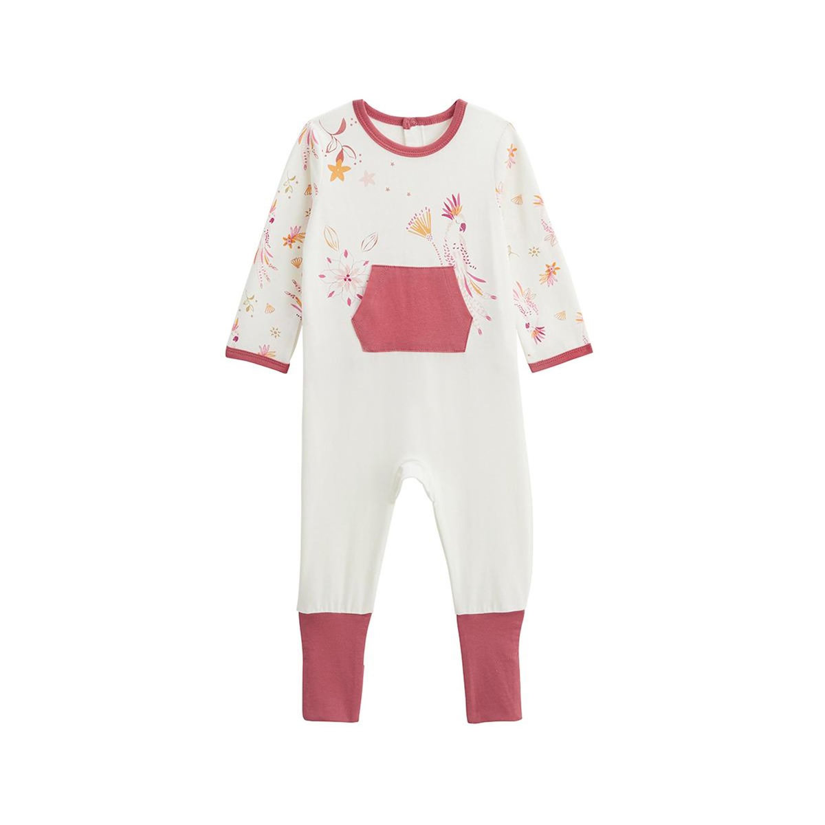 Petit Béguin Pyjama bébé à pieds retroussables Fiesta