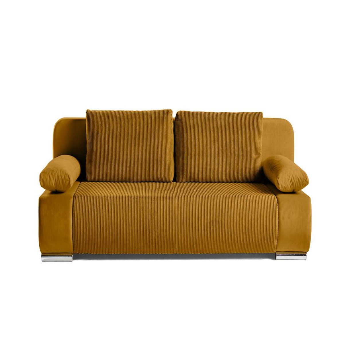 BEST MOBILIER Elio - canapé 3 places convertible - avec coffre - en velours et velours côtelé