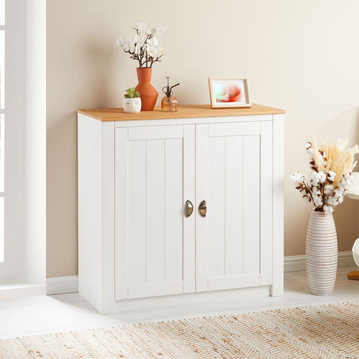 IDIMEX Buffet BOLTON avec 2 portes, en pin massif