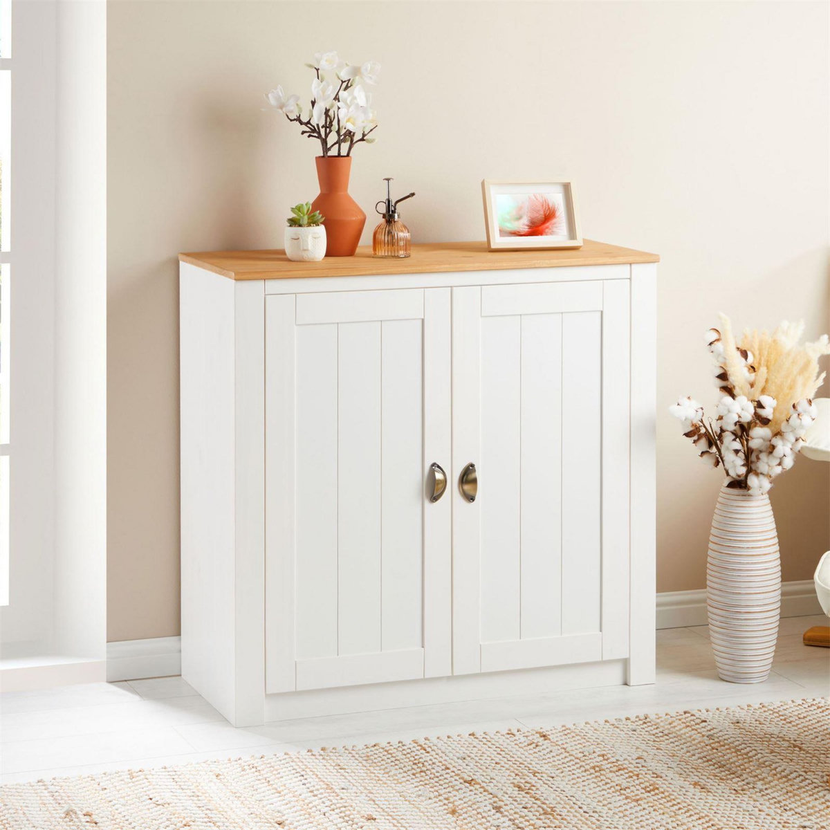 IDIMEX Buffet BOLTON avec 2 portes, en pin massif