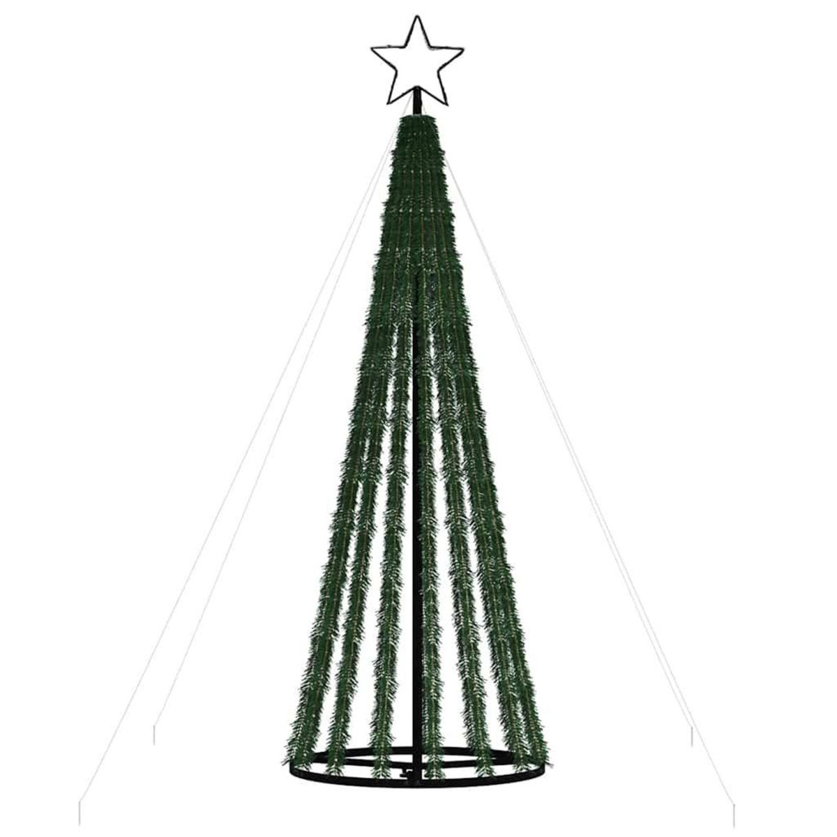 VIDAXL Sapin de Noël a LED 275 LED blanc froid 180 cm
