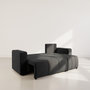 Voir la diapositive 2 : BEST MOBILIER Nicole - canapé d'angle réversible 4 places convertible avec coffre en tissu