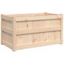 Voir la diapositive 2 : VIDAXL Jardiniere d'exterieur 90x50x50 cm bois de pin massif