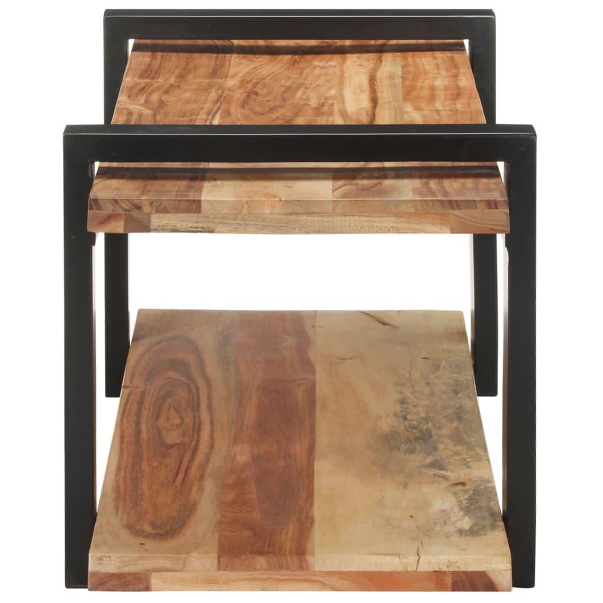 Voir la diapositive 3 : VIDAXL Meuble TV 90x40x40 cm Bois d'acacia solide