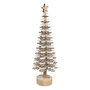 Voir la diapositive 1 : ATMOSPHERA Sapin de Noël Flocon en bois - H. 40 cm