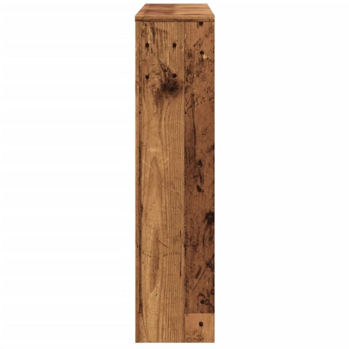 VIDAXL Cache radiateur vieux bois 175x20x82 cm bois d ingénierie