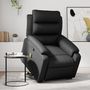 Voir la diapositive 1 : VIDAXL Fauteuil inclinable de massage Noir Similicuir