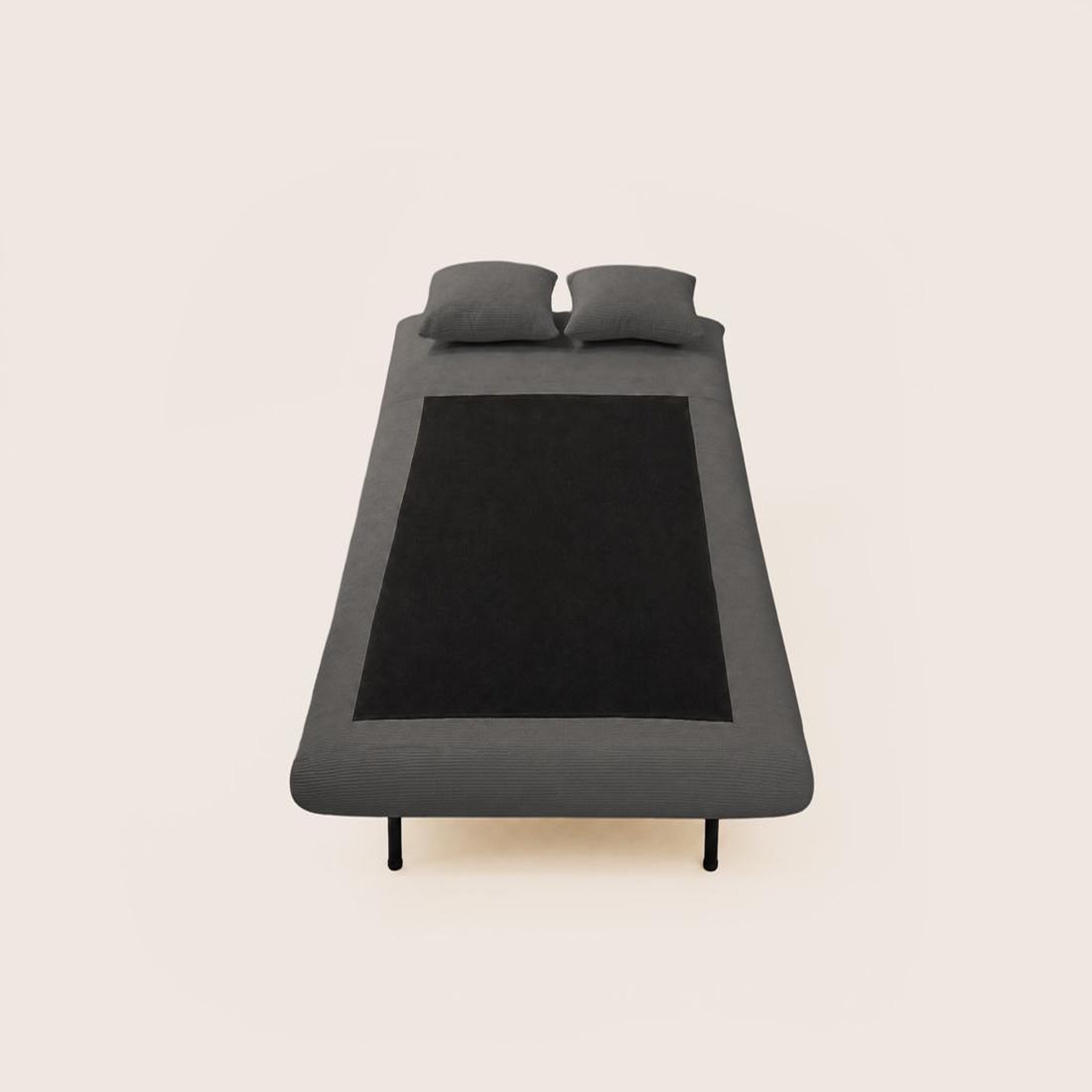 Voir la diapositive 5 : BEST MOBILIER Lumi - banquette convertible clic-clac 1 place en velours côtelé