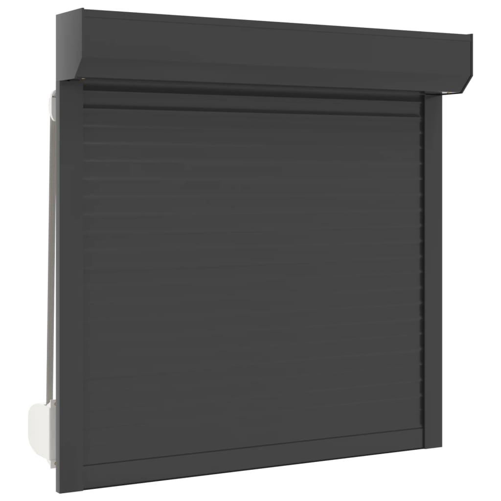 Voir la diapositive 2 : VIDAXL Volet roulant aluminium 100x100 cm anthracite