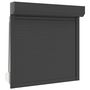 Voir la diapositive 2 : VIDAXL Volet roulant aluminium 100x100 cm anthracite
