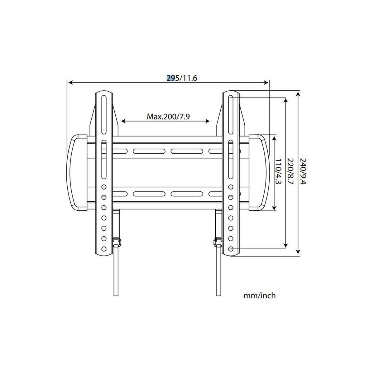 Listo Support mural TV Fixe TV 13-32''
