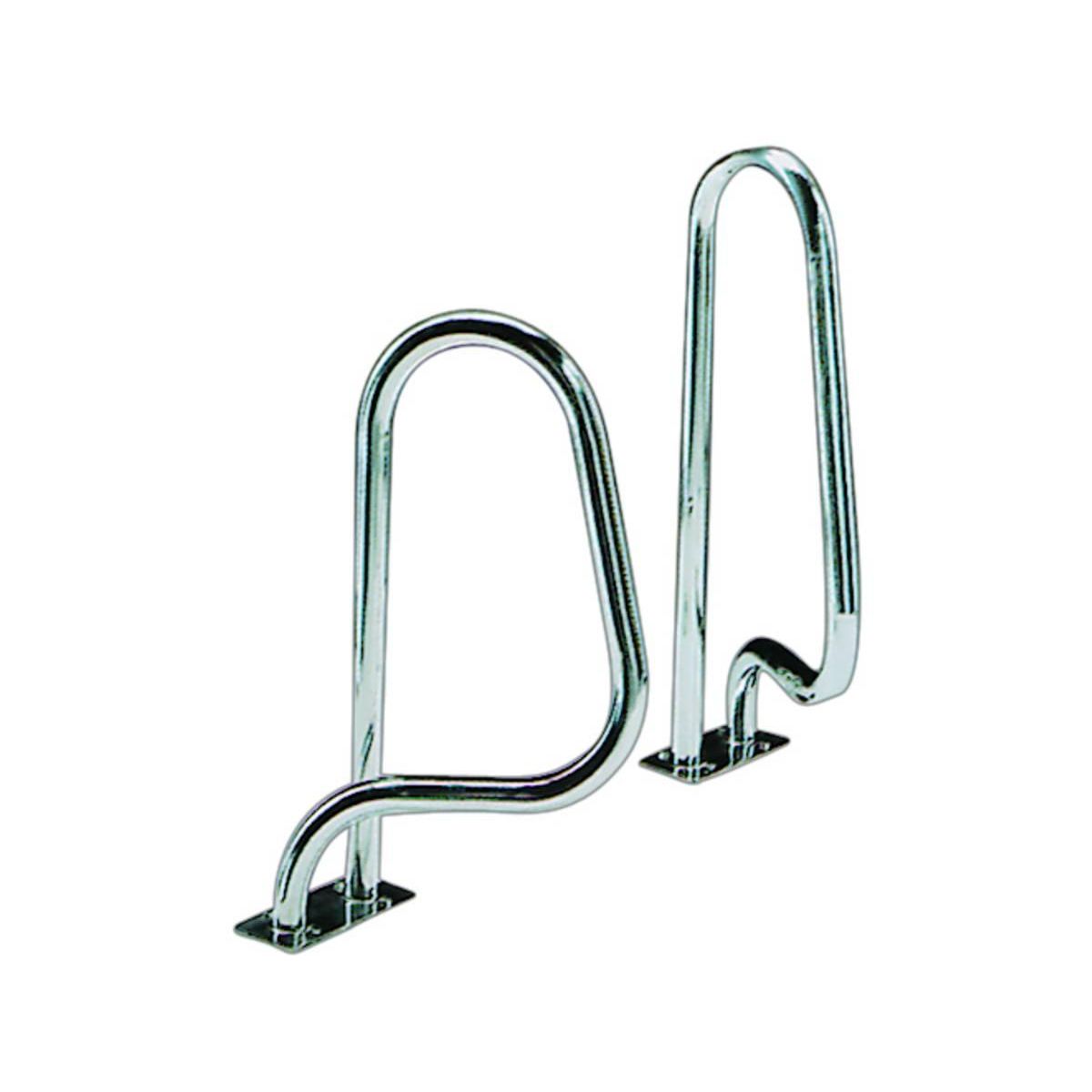 Habitat et Jardin Sorties de bain pour piscine - 75 x 90 cm - Modèle croisé avec platines rectangulaires