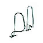 Habitat et Jardin Sorties de bain pour piscine - 75 x 90 cm - Modèle croisé avec platines rectangulaires